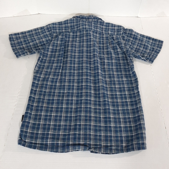 Patagonia Back Step Hemp Organic Cotton Plaid Short Sleeve Shirt - Picture 5 of 7